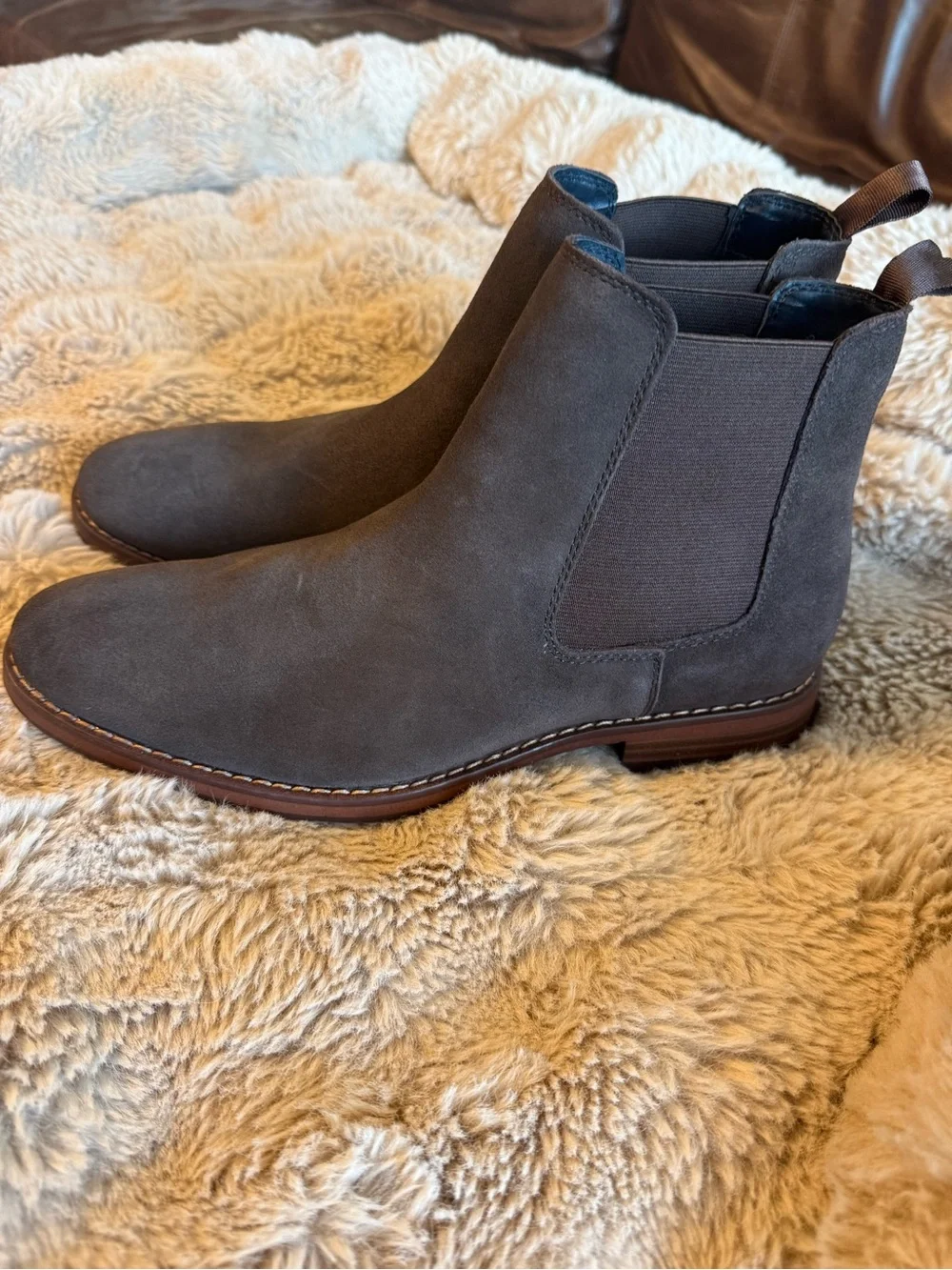 Jos. A. Bank. Men's Brown Suede Chelsea Boots